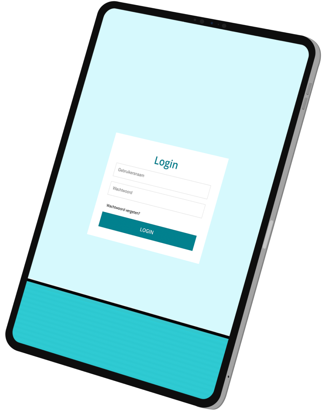 Loginscherm tablet Kennislab